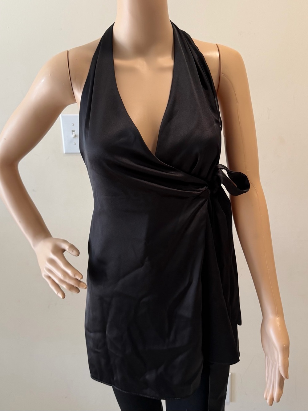 Zara Black Halter Top